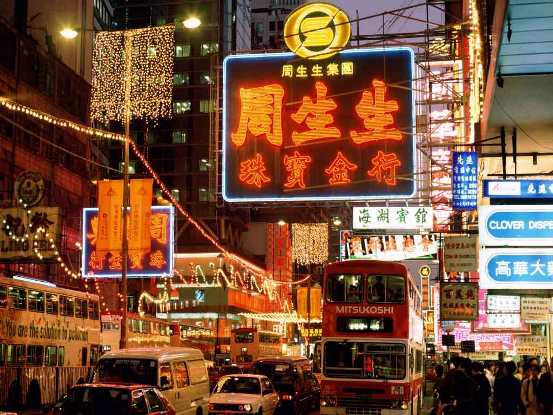 The thousand lights of Hong kong
